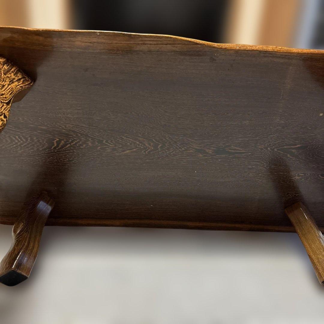 柿の木　一枚板　座卓