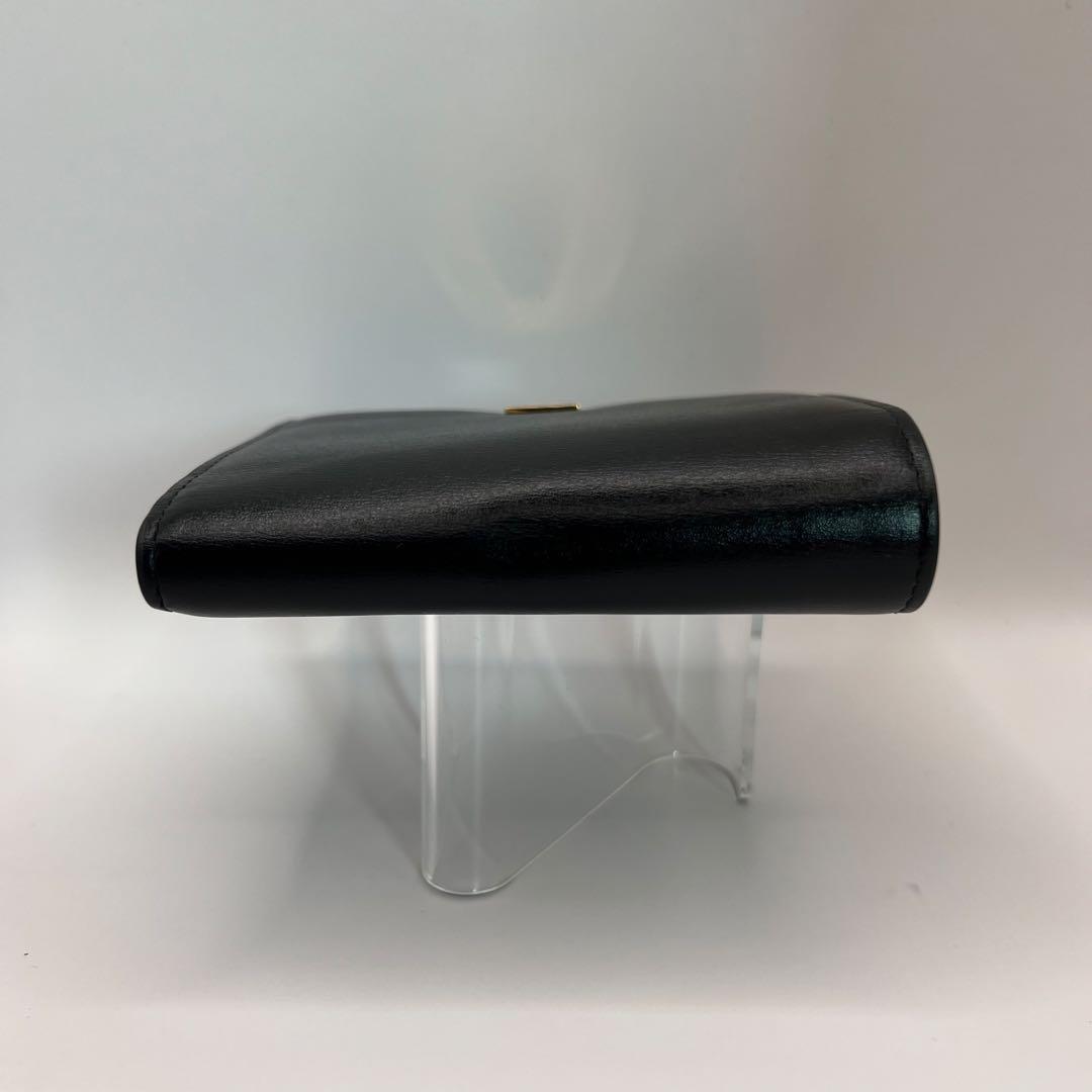 MARNI 三つ折り財布　PRISMA ブラック　ゴールド　財布　ウォレット　黒