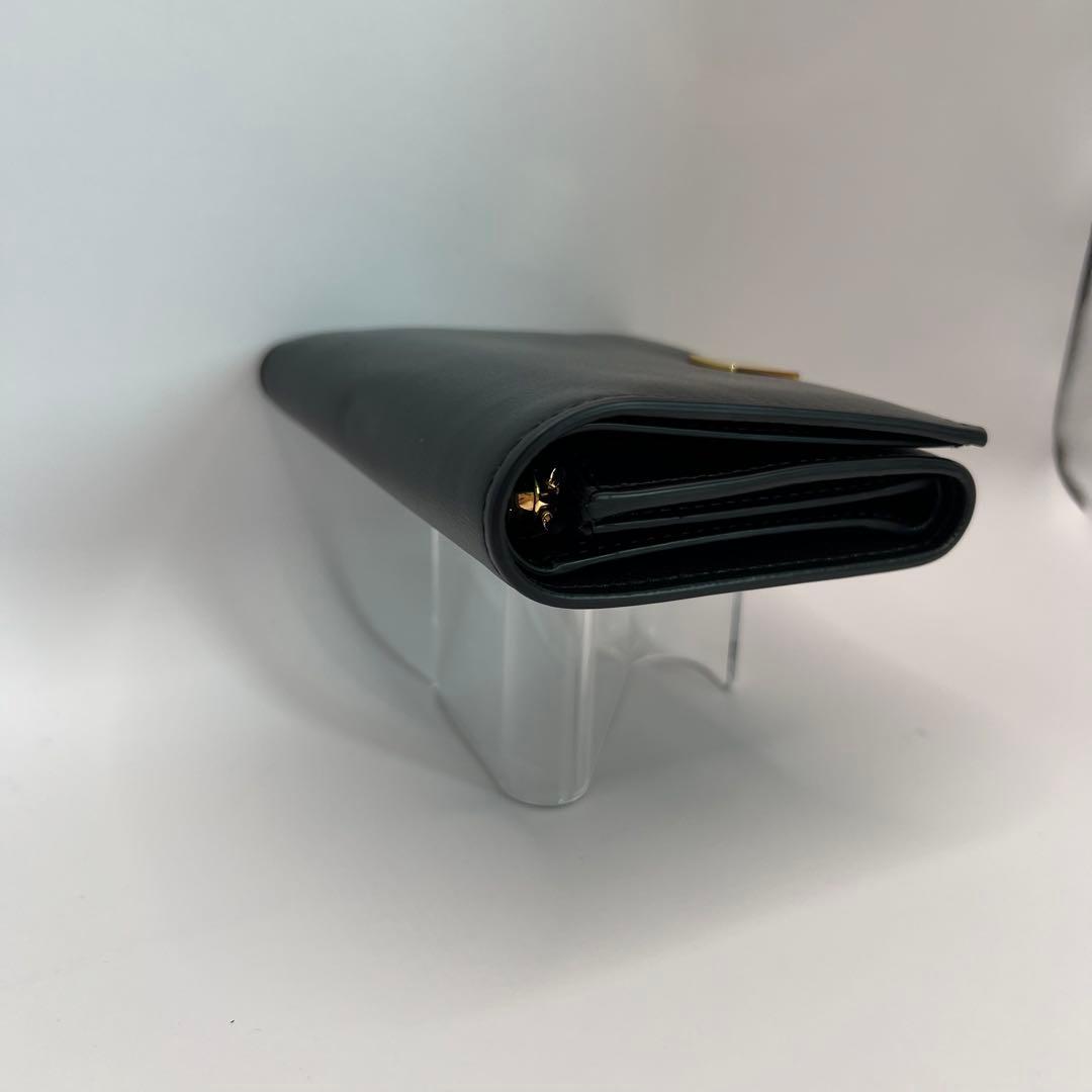 MARNI 三つ折り財布　PRISMA ブラック　ゴールド　財布　ウォレット　黒