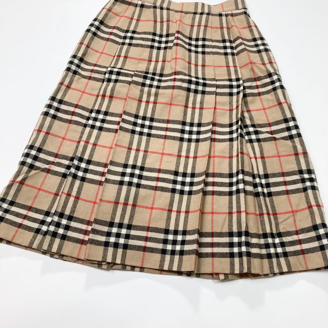 BURBERRY バーバリー プリーツスカート チェック 9 C-TK
