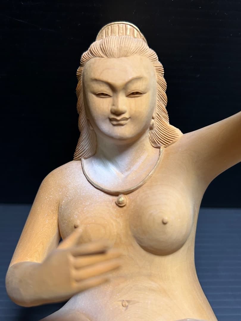 秘宝 裸弁天 (木彫)