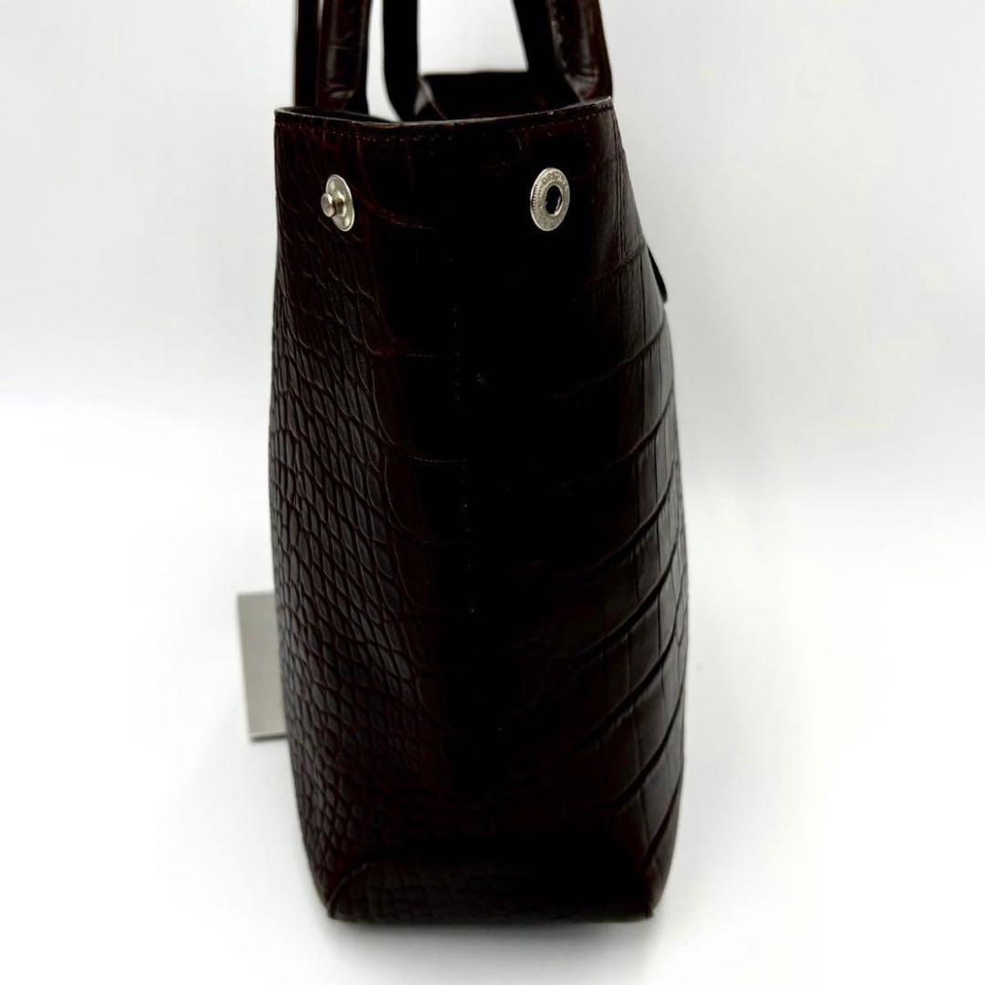 美品✨激レア ロンシャン ロゾ トートバッグ クロコ ブラウン レディース