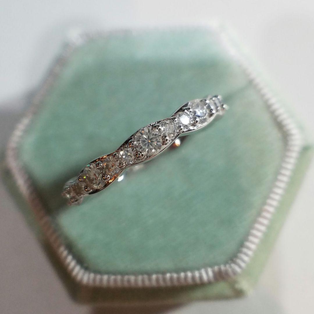 専用！4300円割引！お得エタニティ♡最高級モアサナイト　ウェーブエタニティ