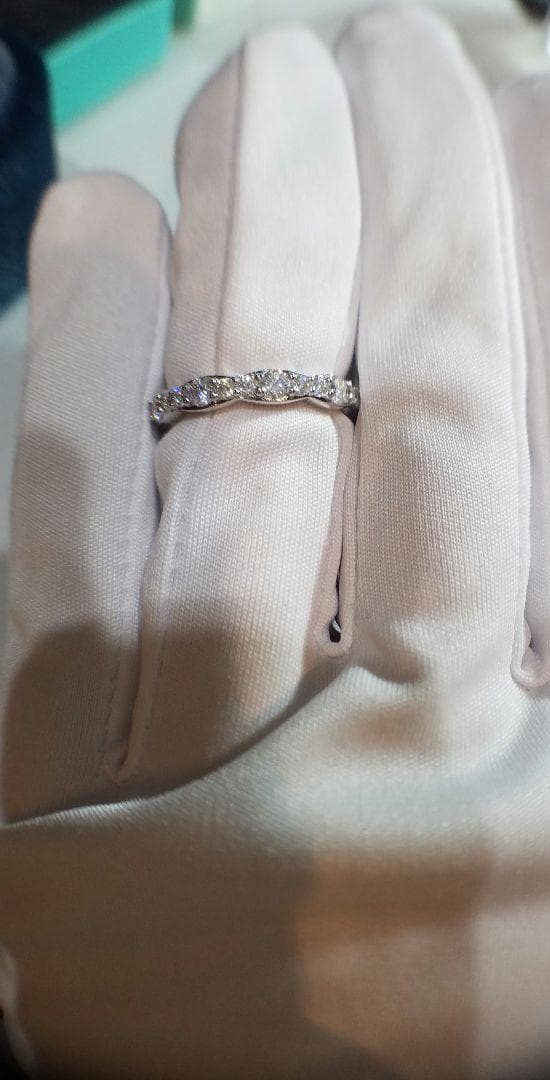 専用！4300円割引！お得エタニティ♡最高級モアサナイト　ウェーブエタニティ