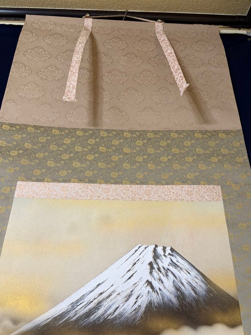 「富士 鷹 茄子」　玉泉　掛け軸 掛軸 縁起物　021