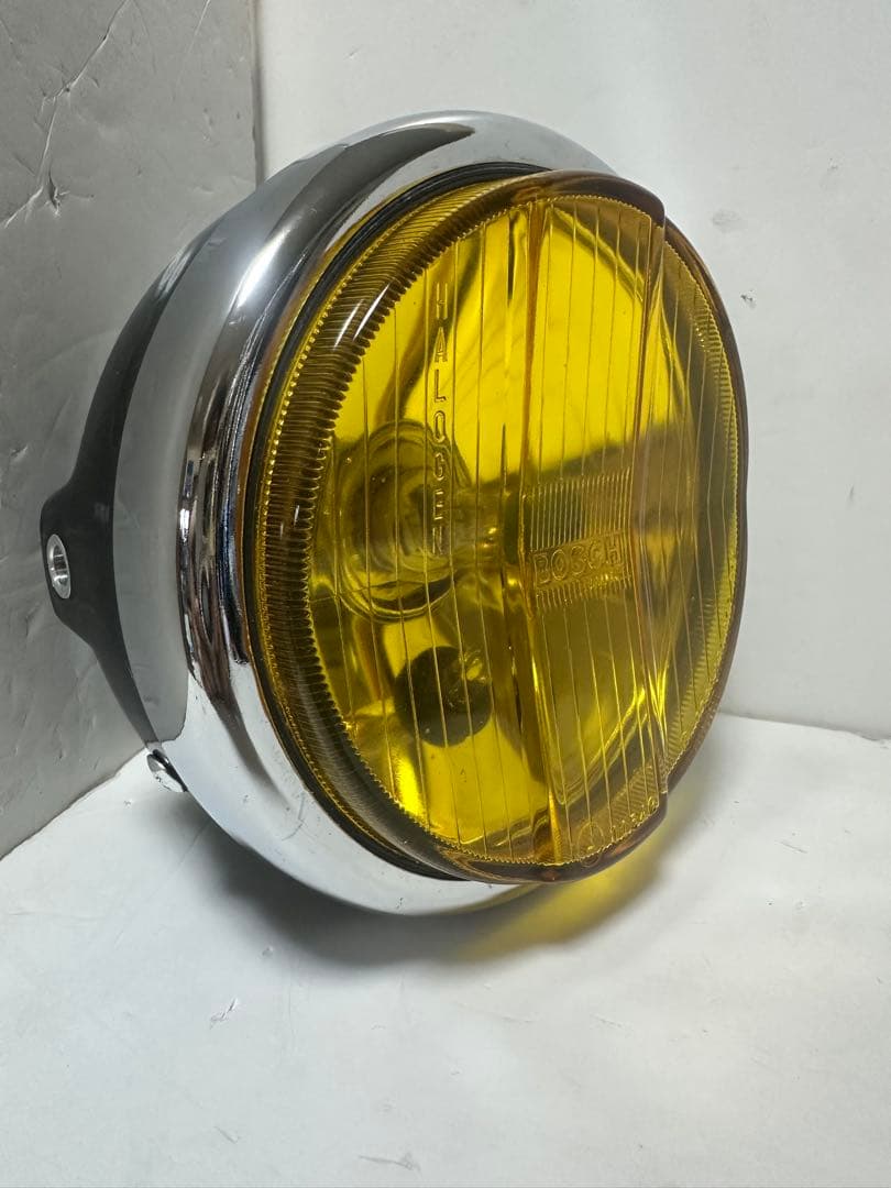 当時物希少絶版パーツモンキー用BOSCH製異形凸凹レンズ付きヘッドライト