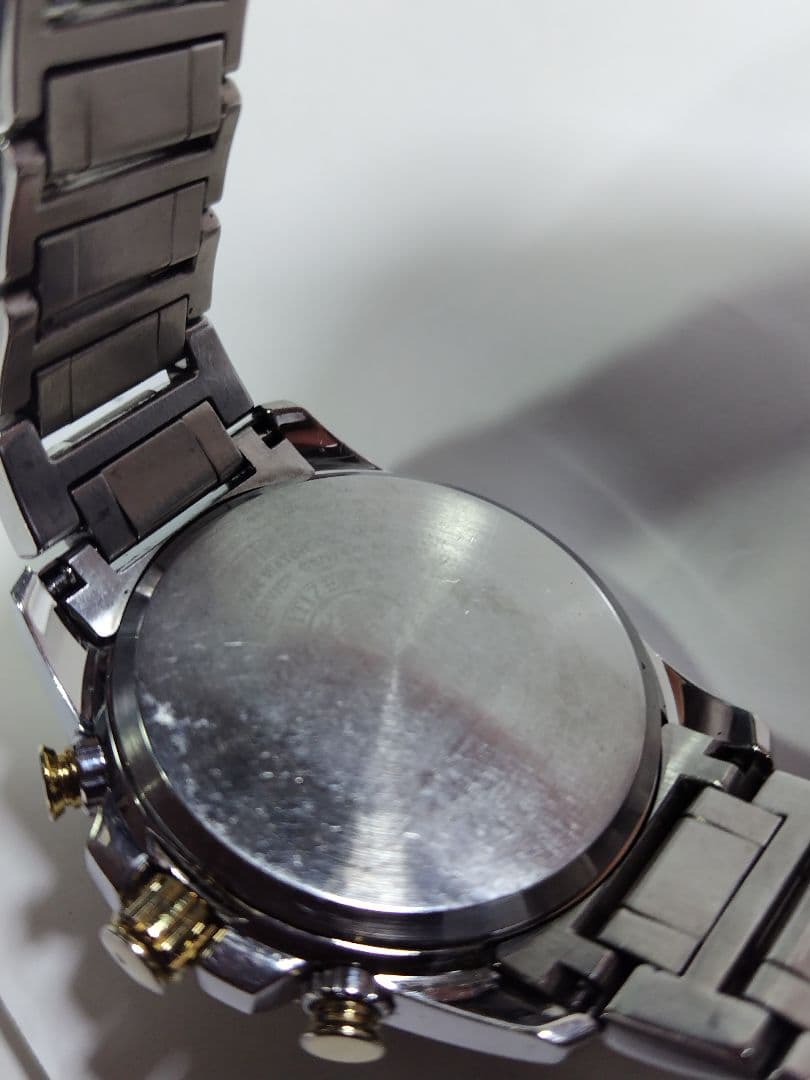 シチズン アテッサ　エコドライブ　ジャパネットコラボ　電波時計　20気圧防水