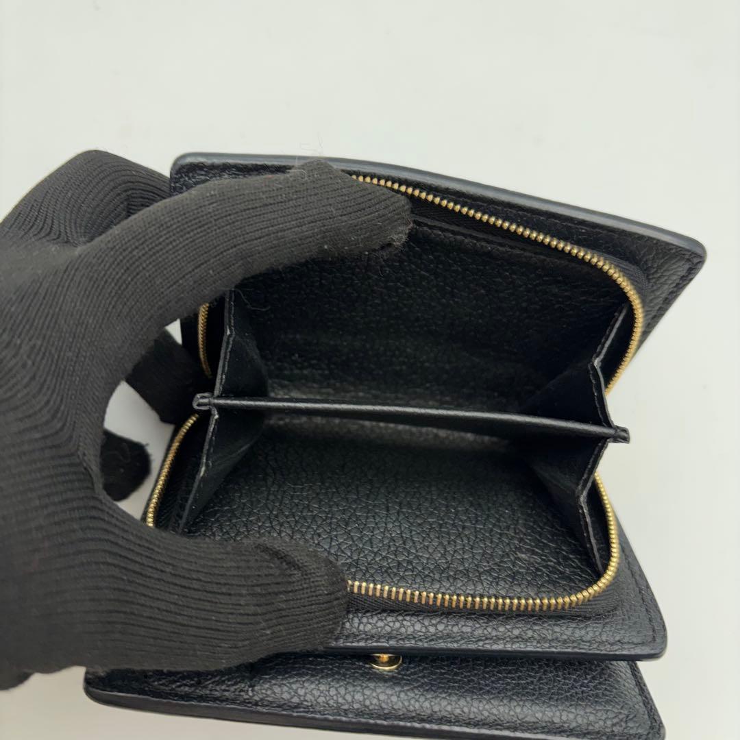 IC搭載　ヴィトン　ポルトフォイユ　クレア　アンプラント　ブラック