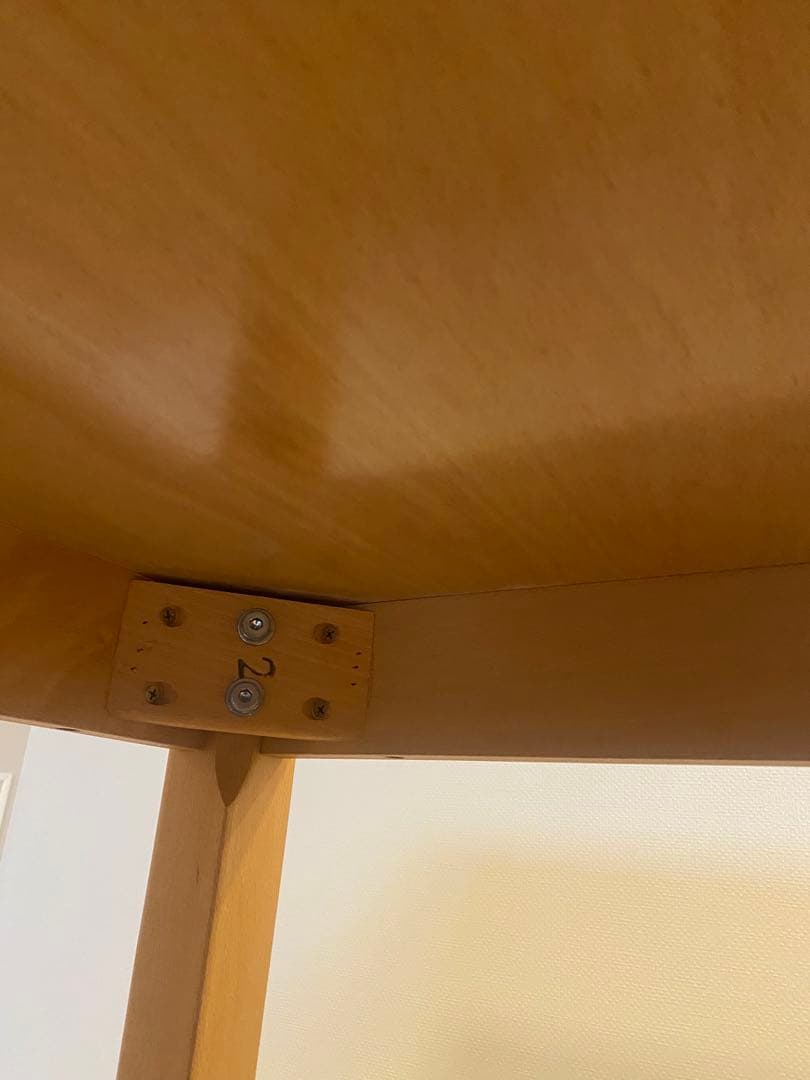 【最終価格】イエロー 木製 ダイニングテーブル