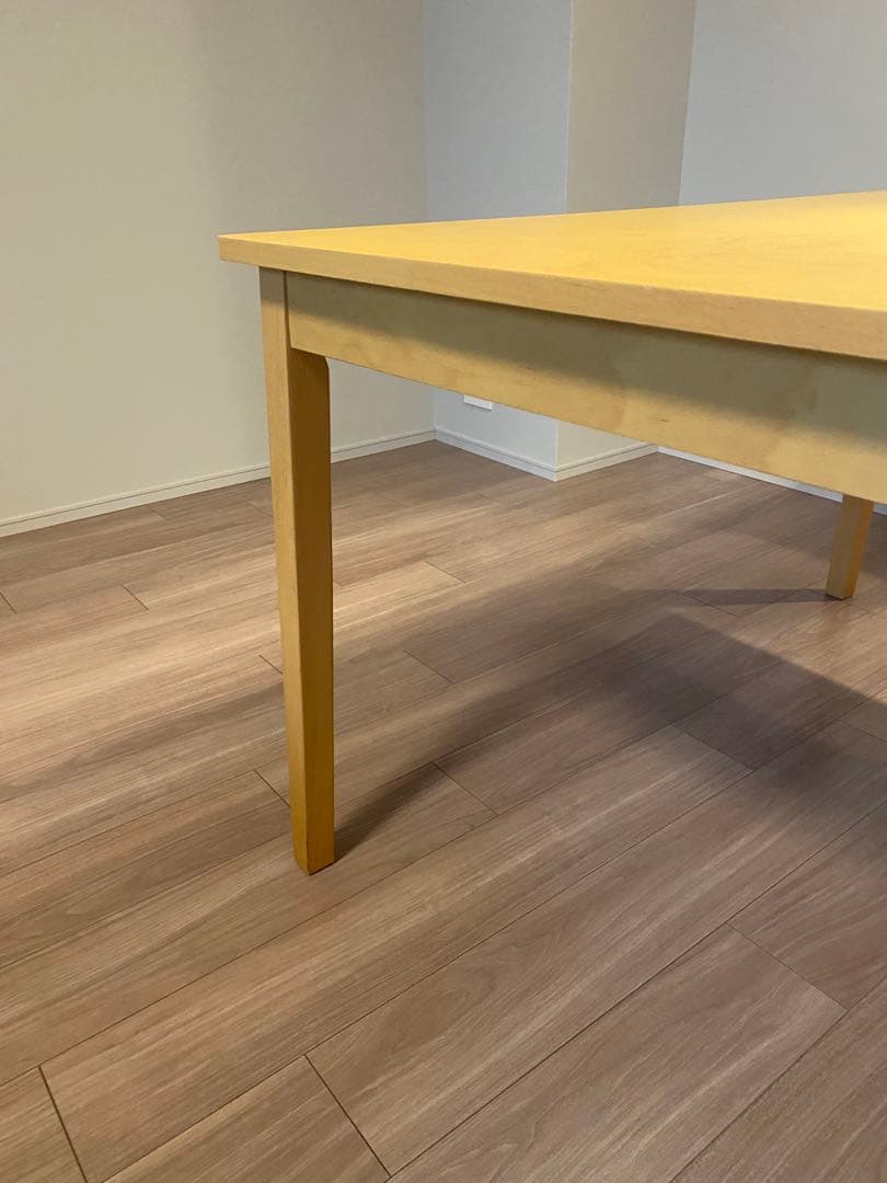 【最終価格】イエロー 木製 ダイニングテーブル