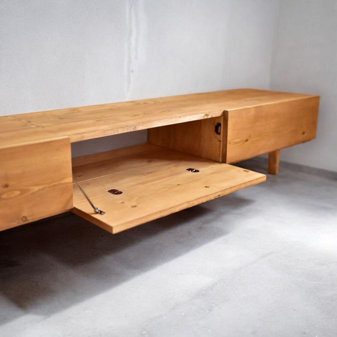 1台限定！直ぐに発送！】180㎝オーク色テレビボード　無垢