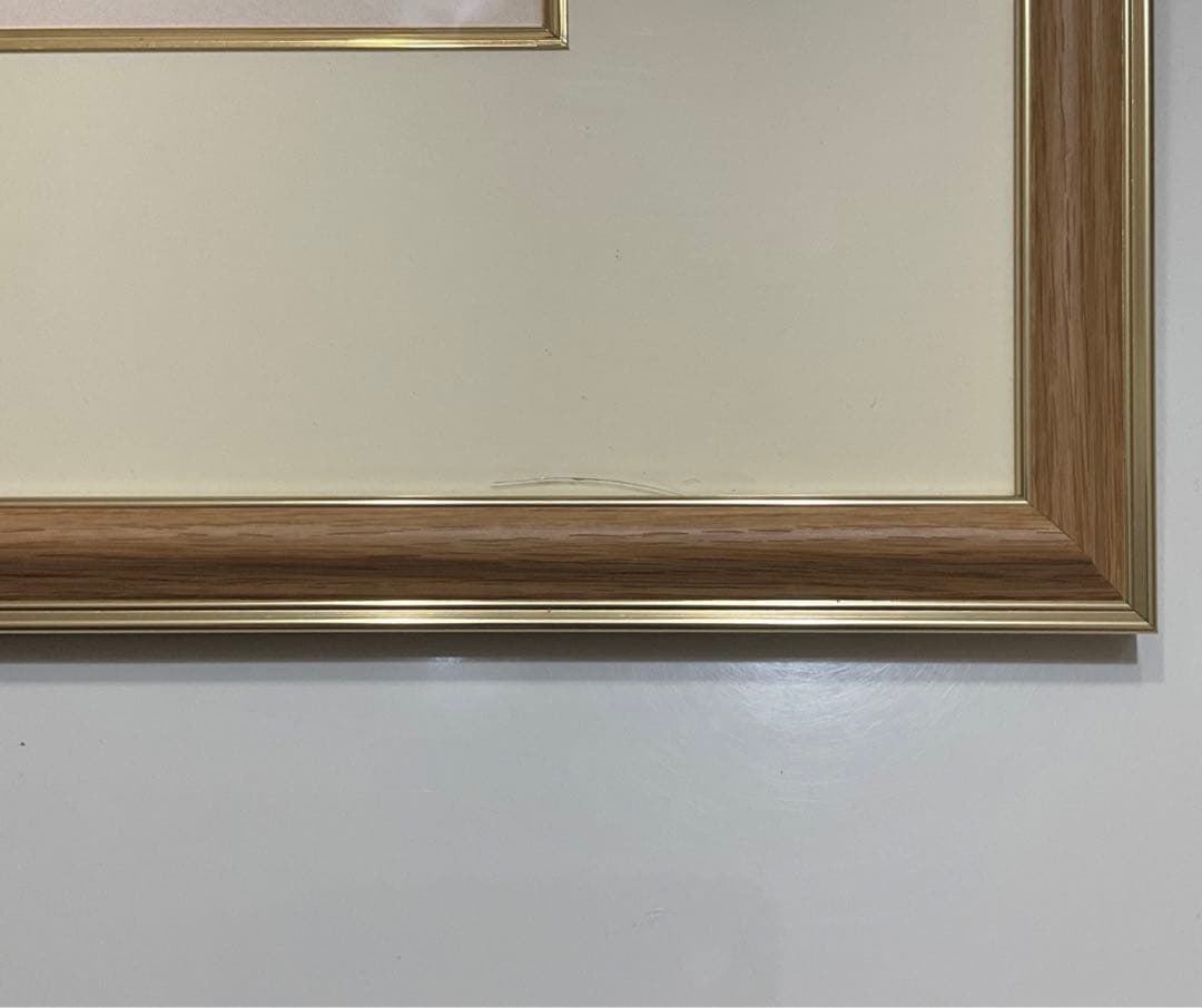 絵画.額縁.版画.リトグラフ.ウルバン・ウシェ.パリの街角,フランス.新品未使用