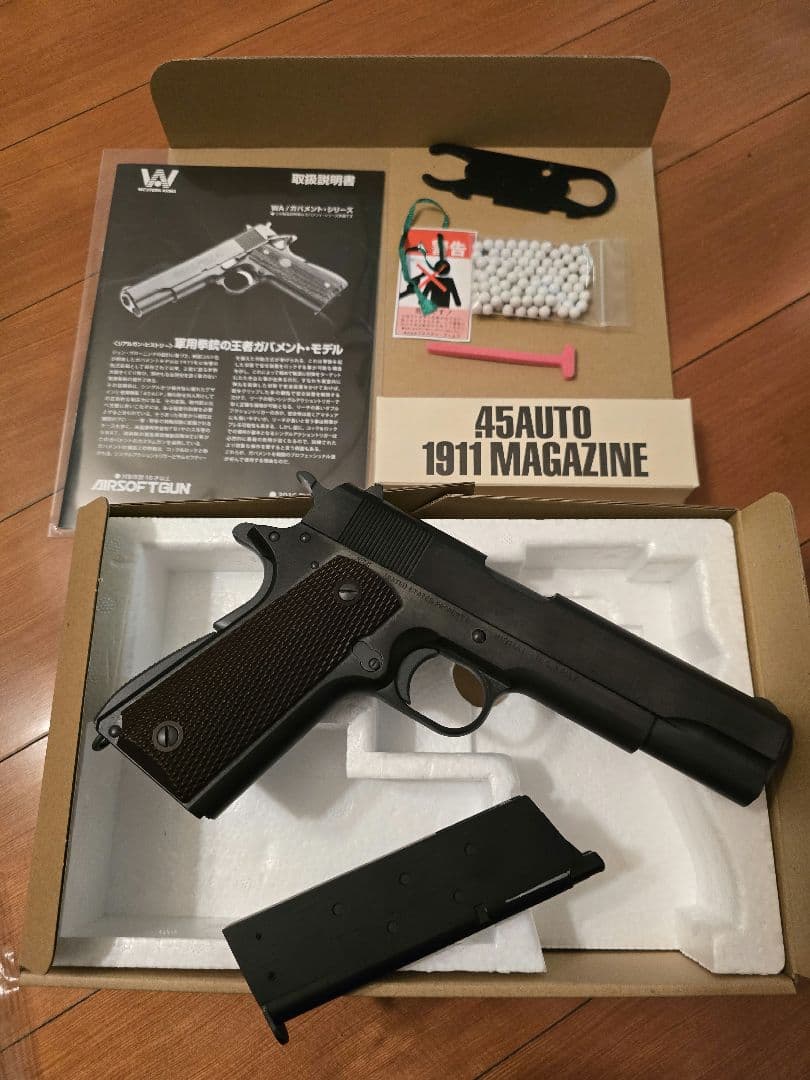 最終価格　WA　コルトガバメントM1911A1　ミリタリーモデル 新品マガジン付