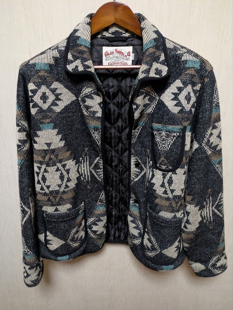 極美品　キャリー　ネイティブ柄　ビーチクロスジャケット　Ｌ