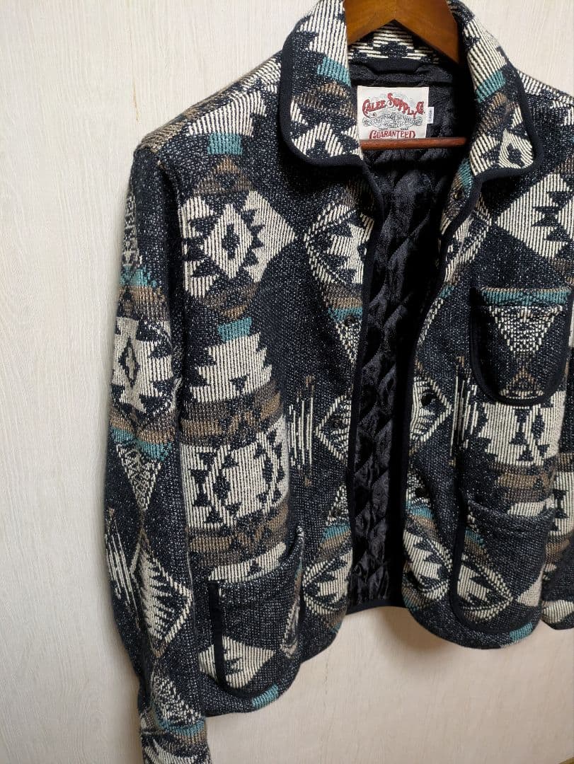 極美品　キャリー　ネイティブ柄　ビーチクロスジャケット　Ｌ