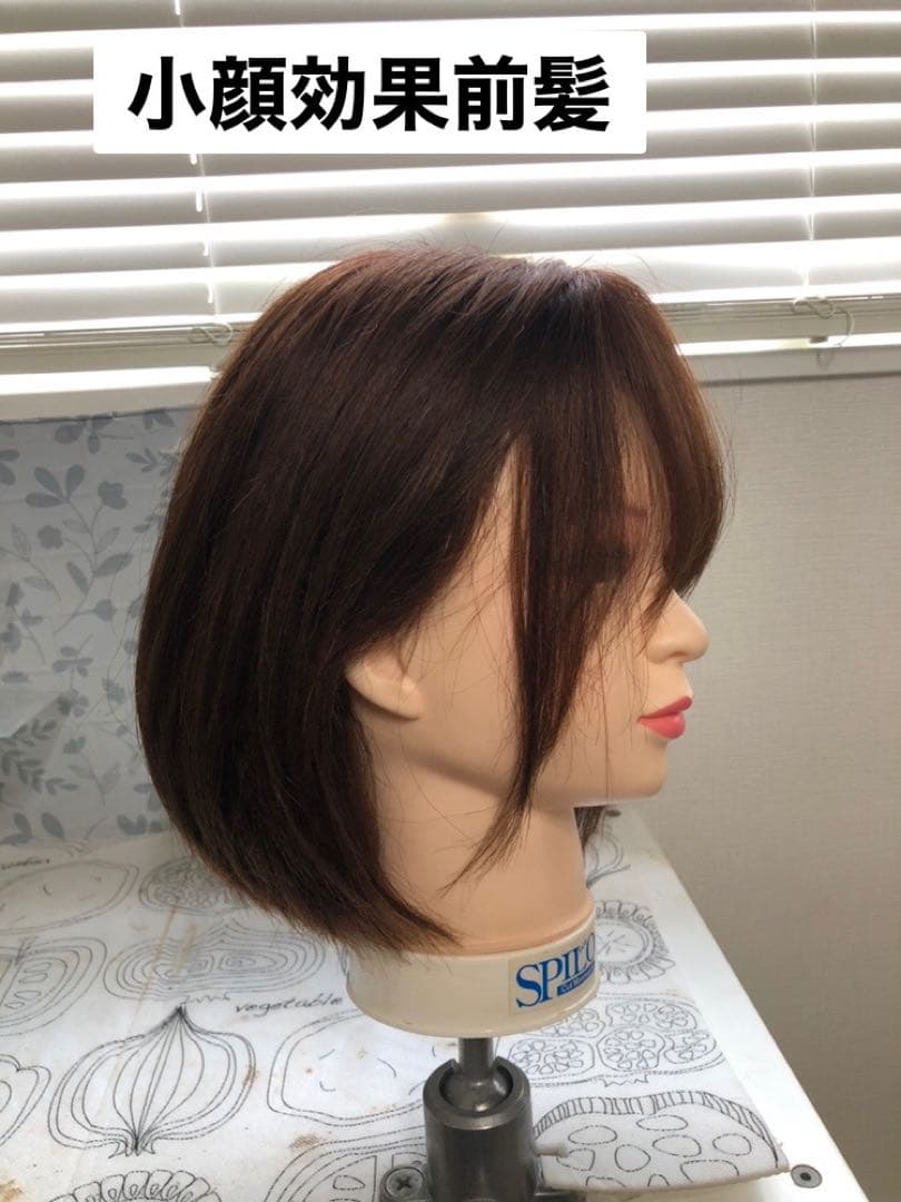 人毛100% ショートボブスタイル　ブラウン　未使用
