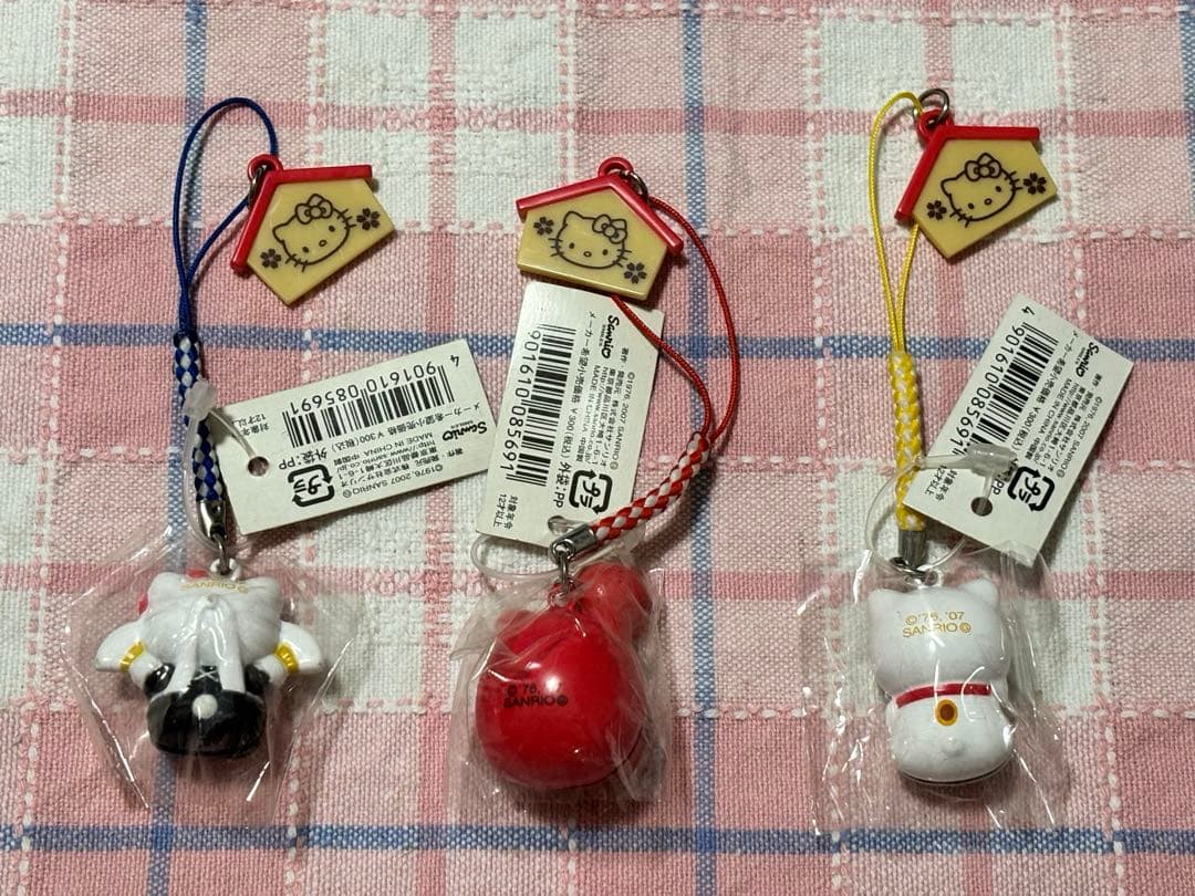 ハローキティ根付ストラップ 開運祈願６種セット