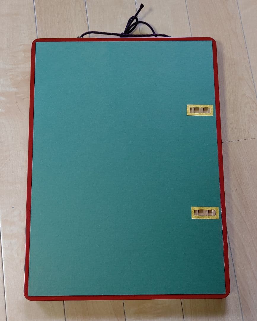 「お水取り」 田中正秋  版画  朱塗り和額縁（ガラス入り）付 二月堂