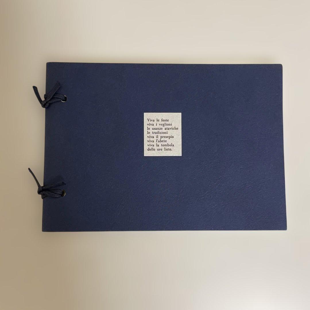 【匿名配送】未使用　ネイビー アドレス帳　文房具　年代物　レトロ