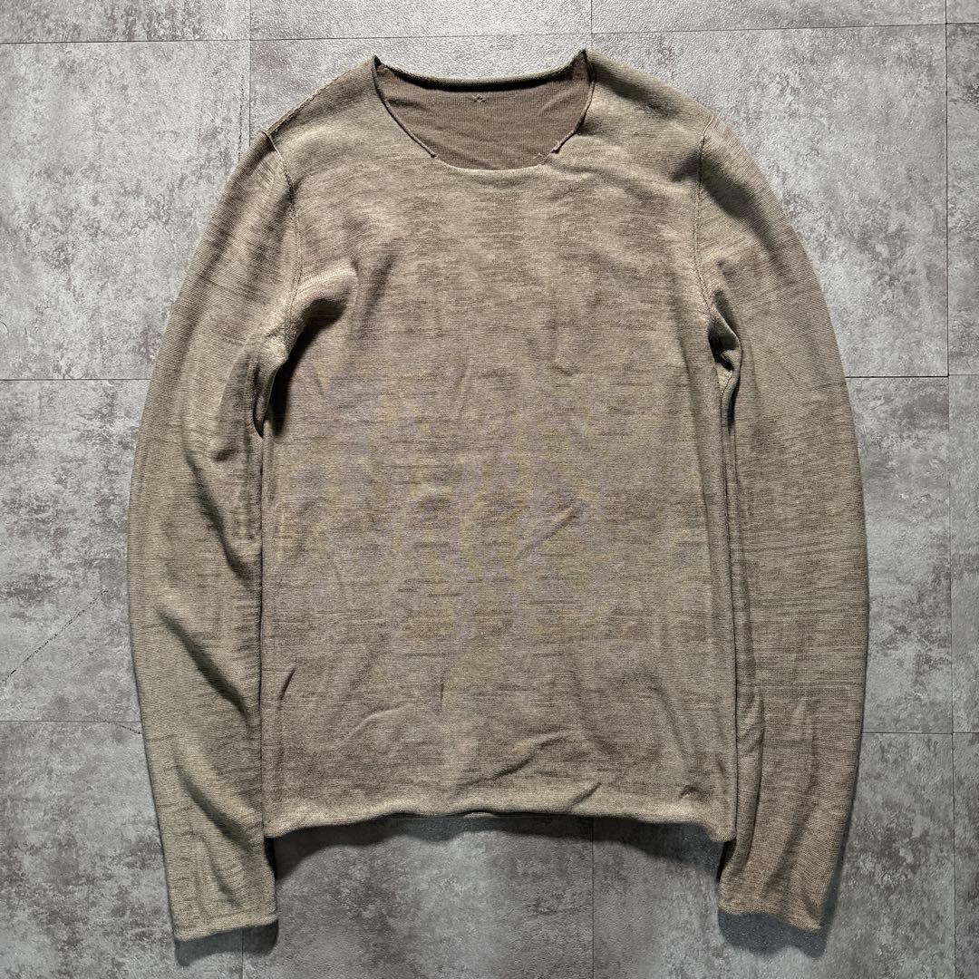 トップス label under construction reversible knit