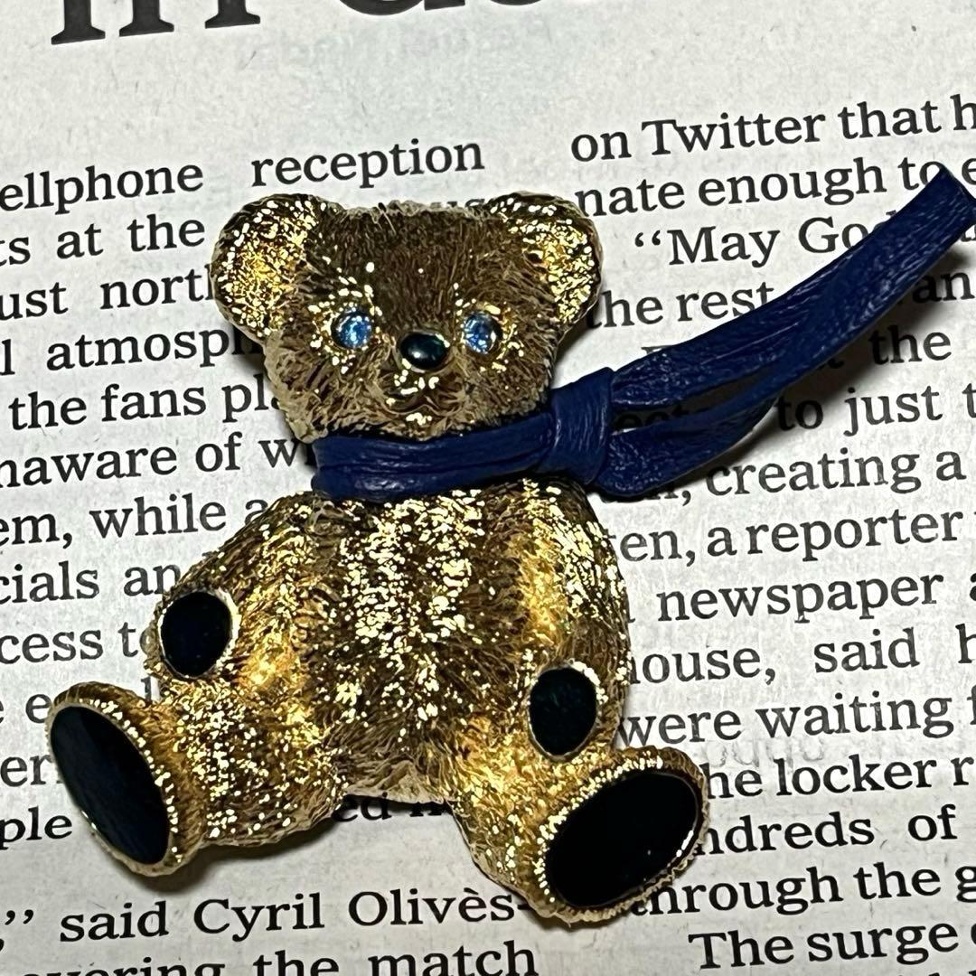 バーバリー　ブローチ　ヴィンテージ　ビンテージ　オールド　アンティーク　ベア　熊