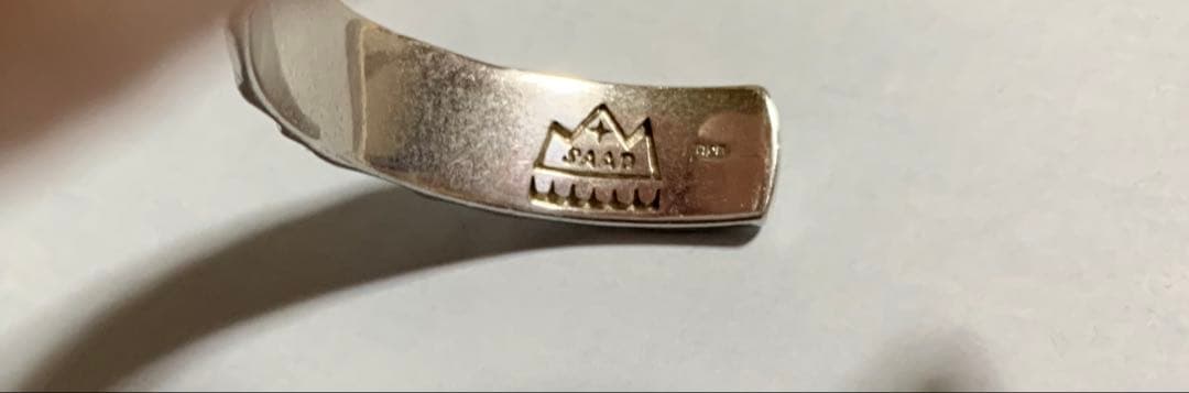 SAAD サード 金縄唐草模様ターコイズバングル