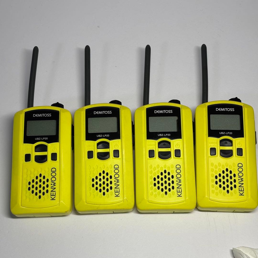 KENWOOD UBZ-LP20 トランシーバー インカム 4台セット