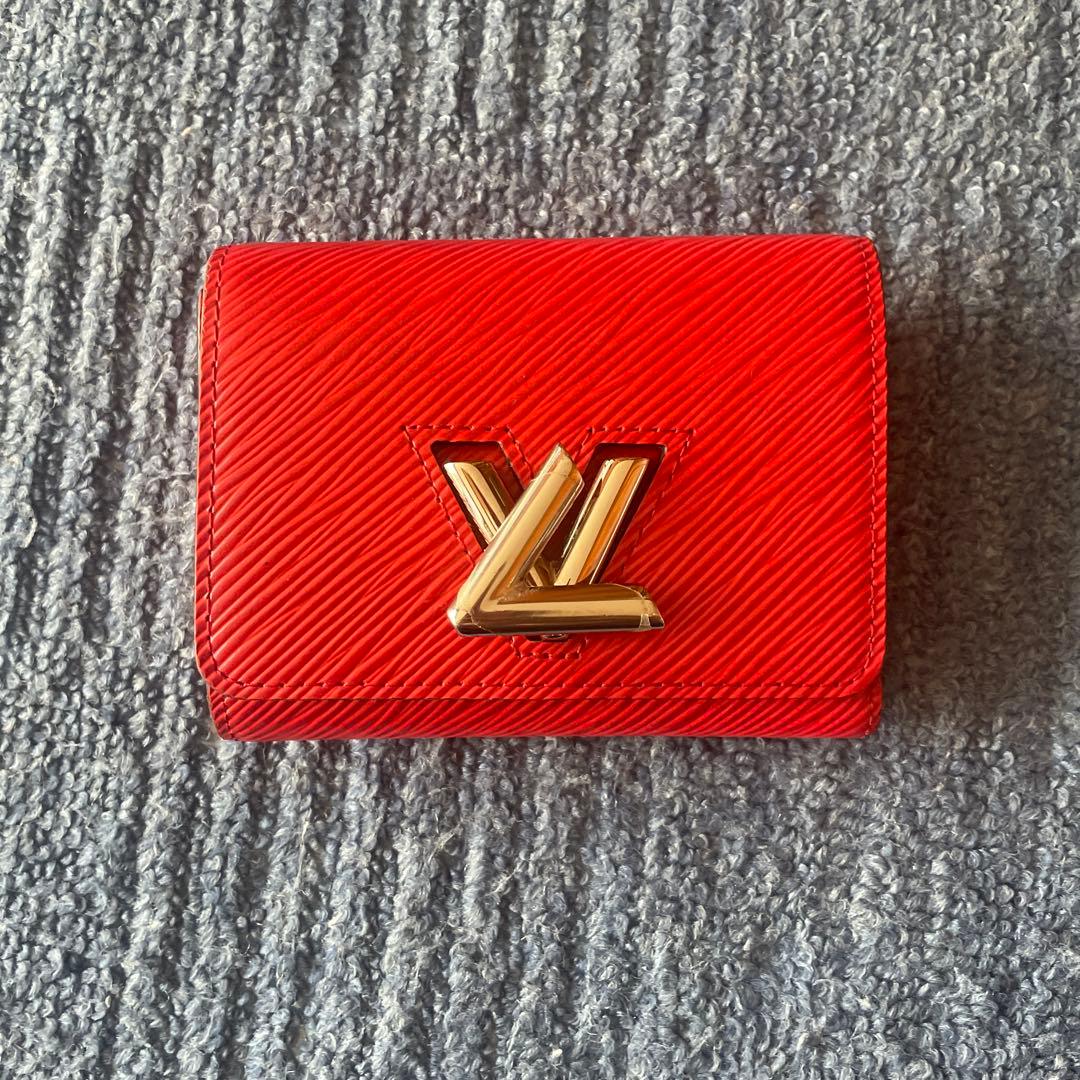 LV エピレザー 三つ折り財布 レッド