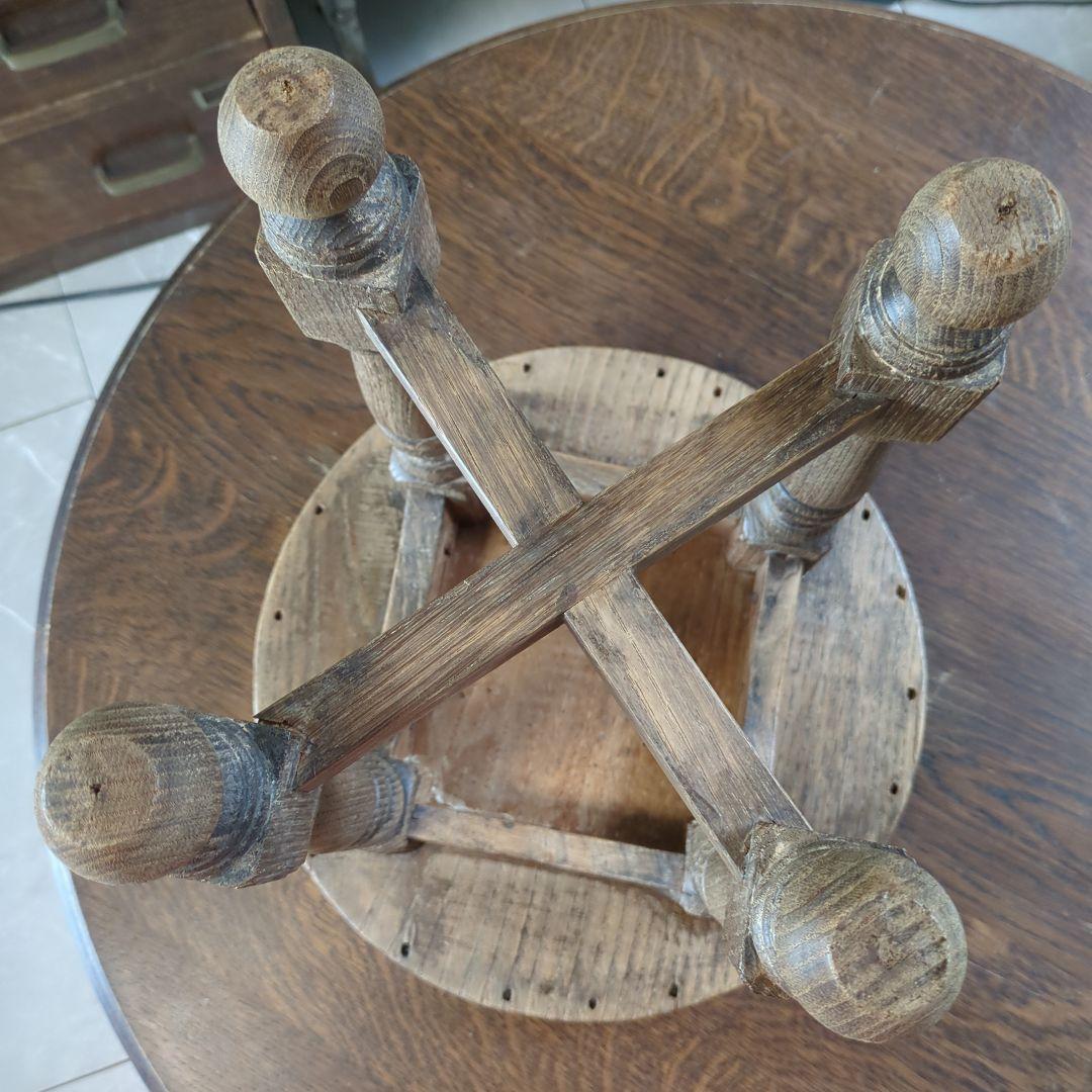 ブロカント　ビィンテージ花台　飾り台　サイドテーブル