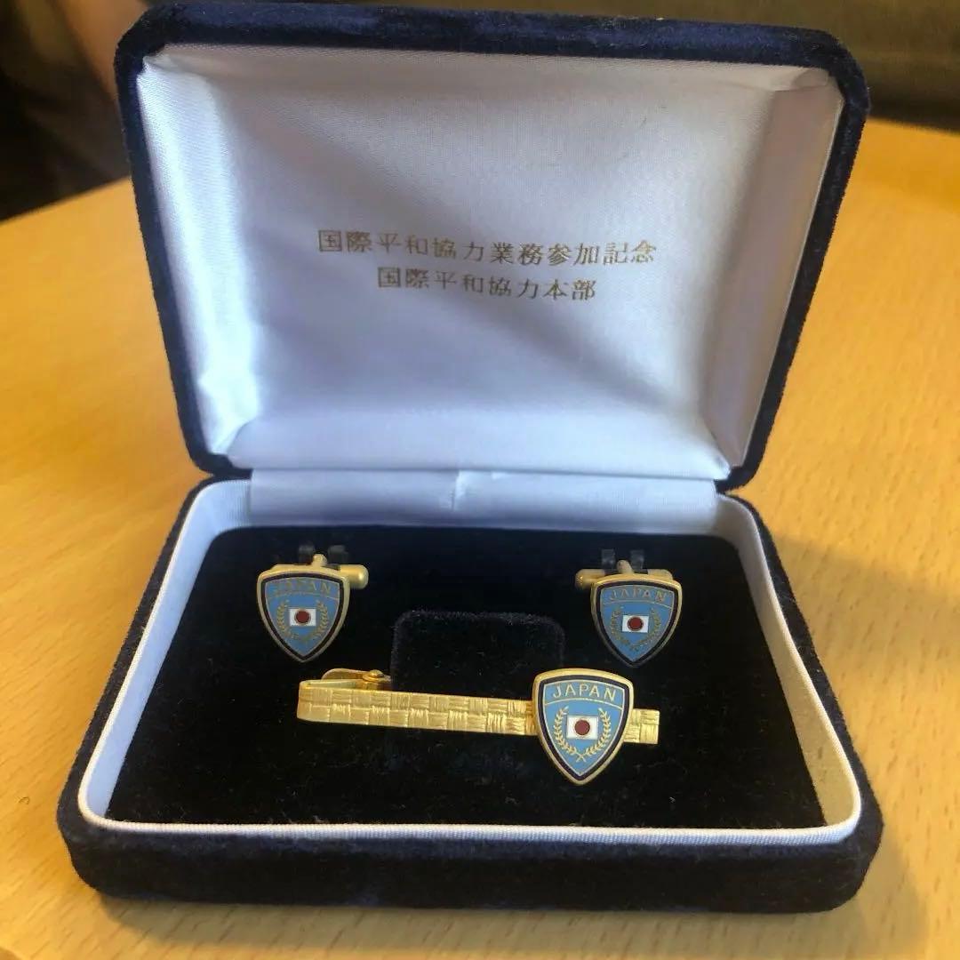 自衛隊 カフスボタン ネクタイピン ミリタリー 陸自 記念品