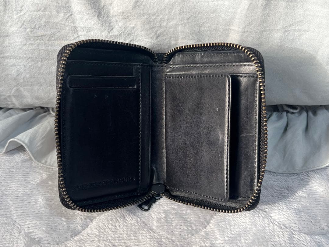 HYSTERIC GLAMOUR ♡ ロゴスタッズ ラウンドジップミニウォレット