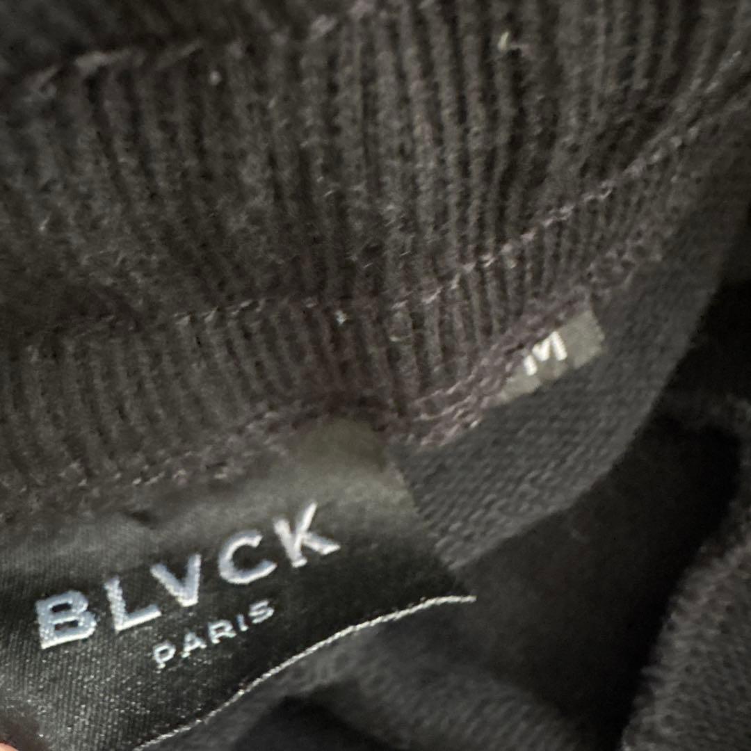 専用超高級ブランド　BLVCK paris セットアップ　花刺繍　黒　スウェット