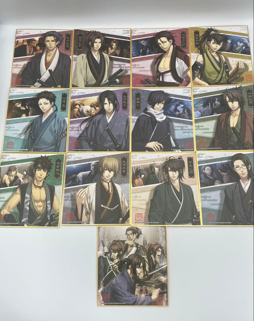 薄桜鬼 真改 風ノ章 トレーディングミニ色紙　13枚セット　コンプリート