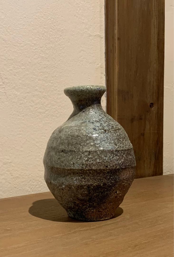 【希少作】酒器　P.カラス 作　焼締徳利