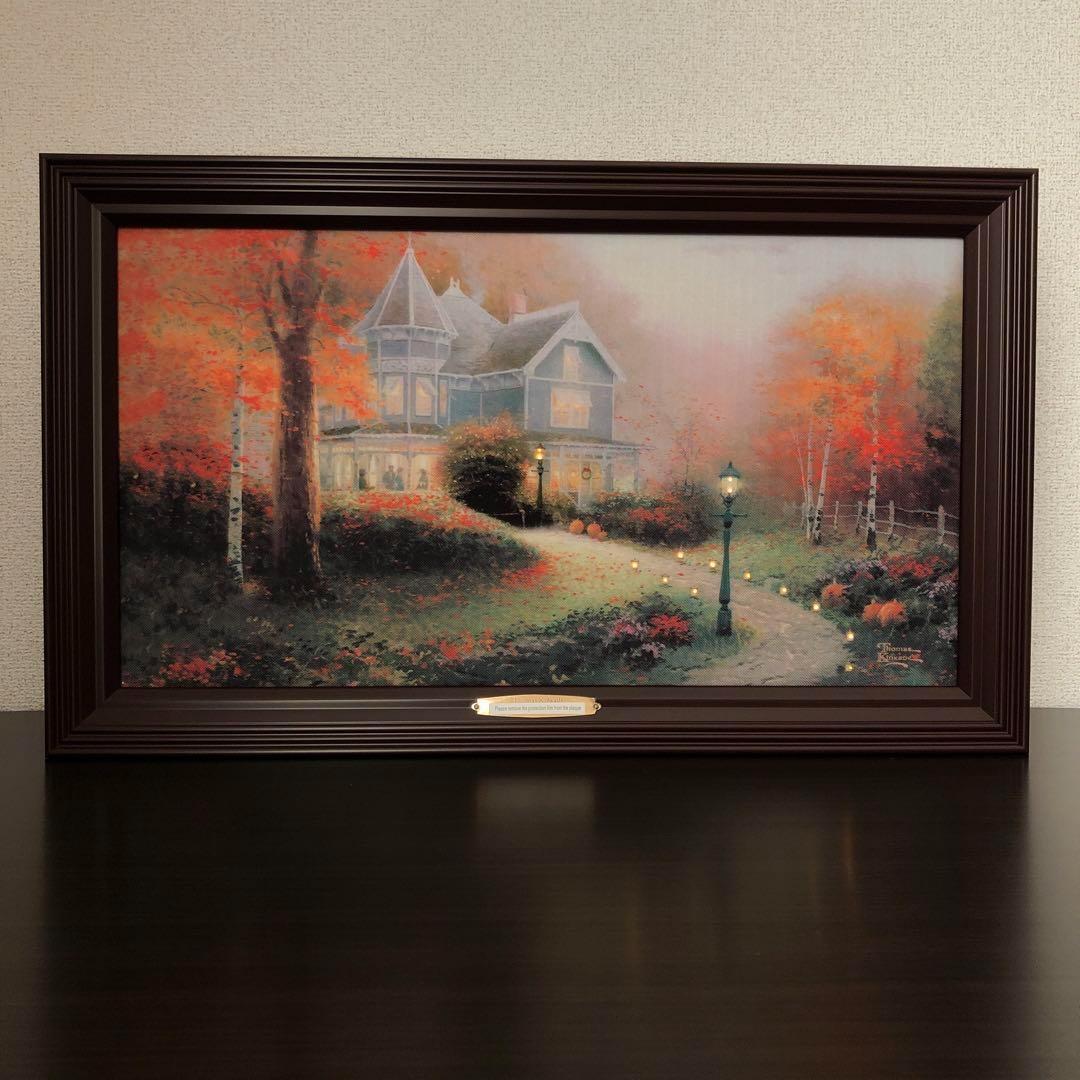 新品 トーマスキンケード 絵画 ライトアップ 光る イルミネーション 海外 秋