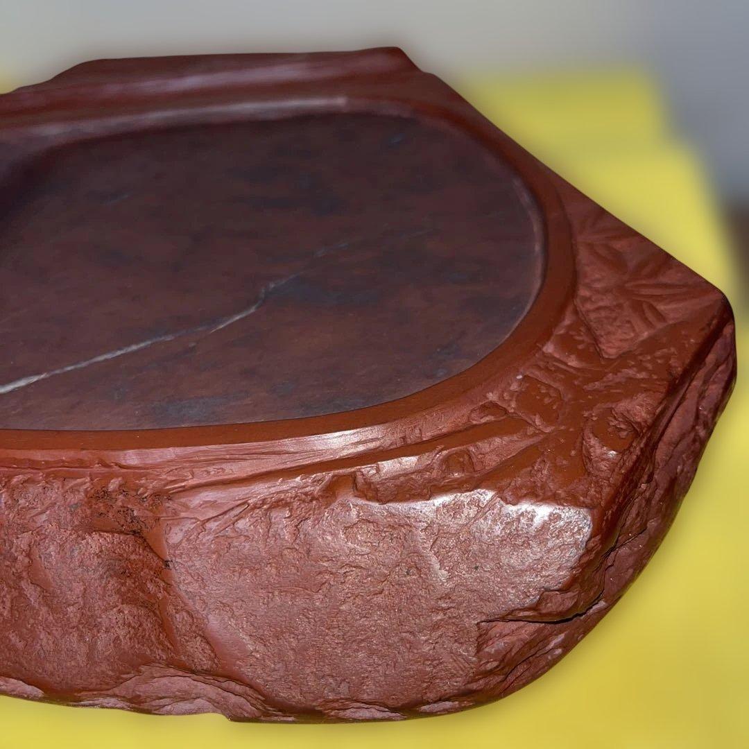 ⭕️希少　岩手県　紫雲石硯　佐藤鉄三郎　30Ｃm近い2Ｋg超えの大型硯