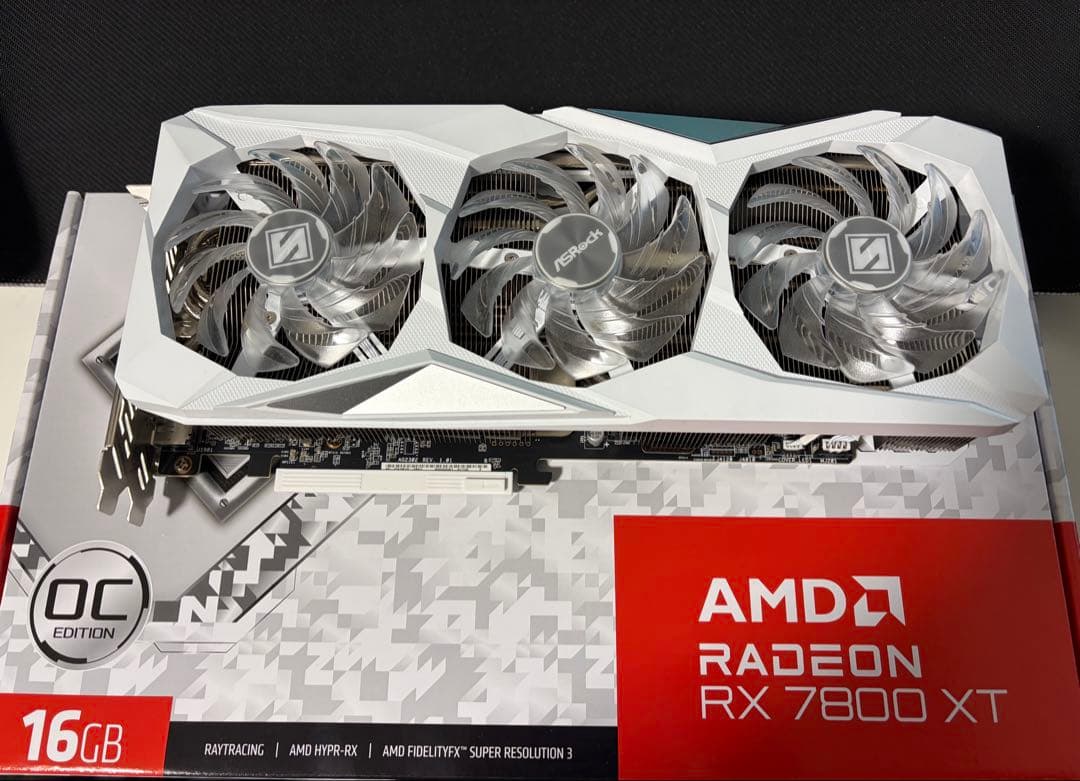 グラフィックボード・グラボ・ビデオカード ASRock STEEL LEGEND RX7800XT 16GB