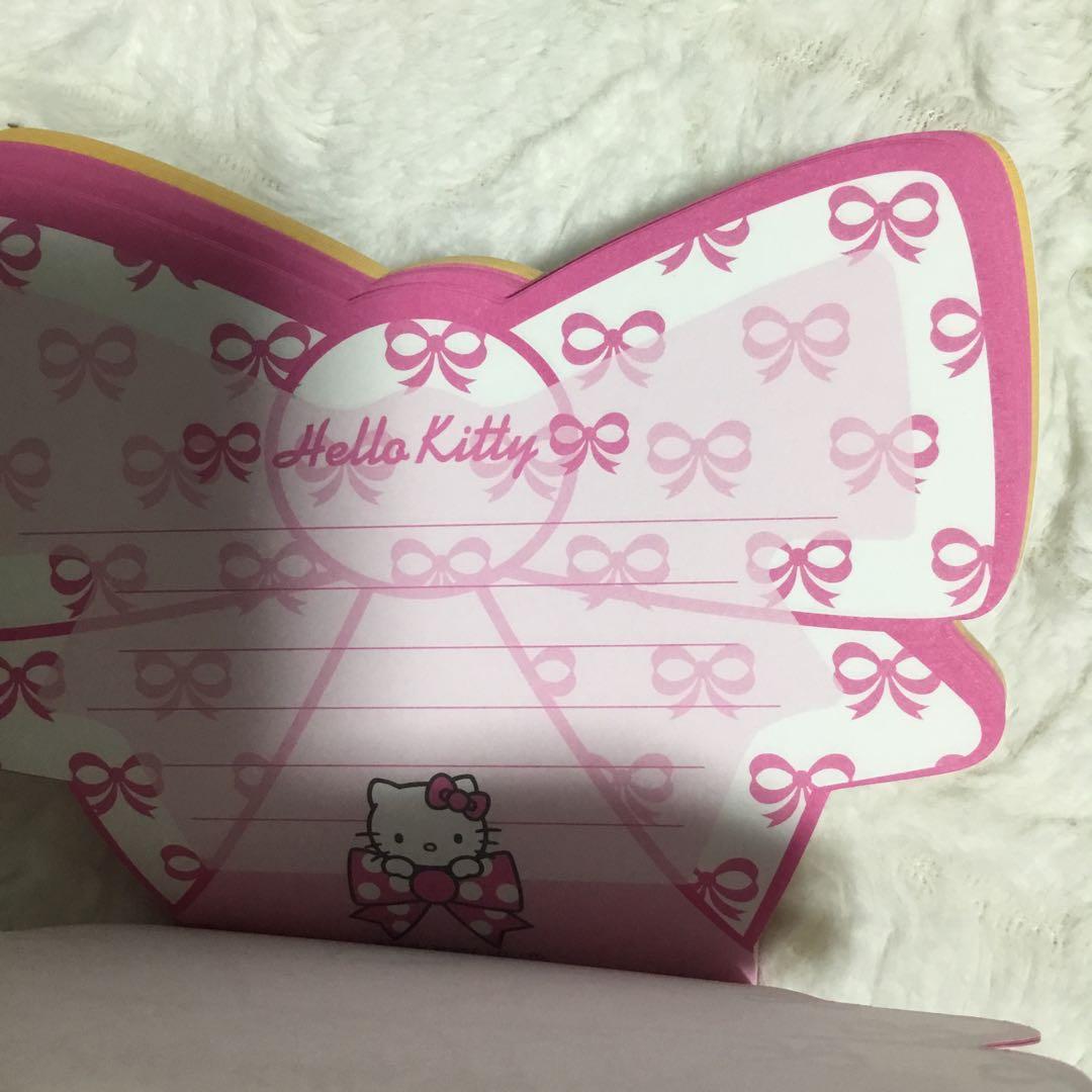 キティちゃん　ハート　りぼん