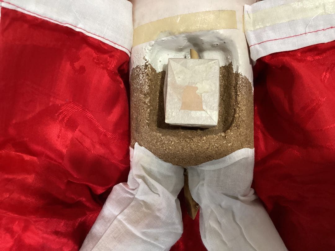 市松人形 ビスクドール昭和レトロ　吹子付き　座布団付　ガラス眼　人毛　抱き人形