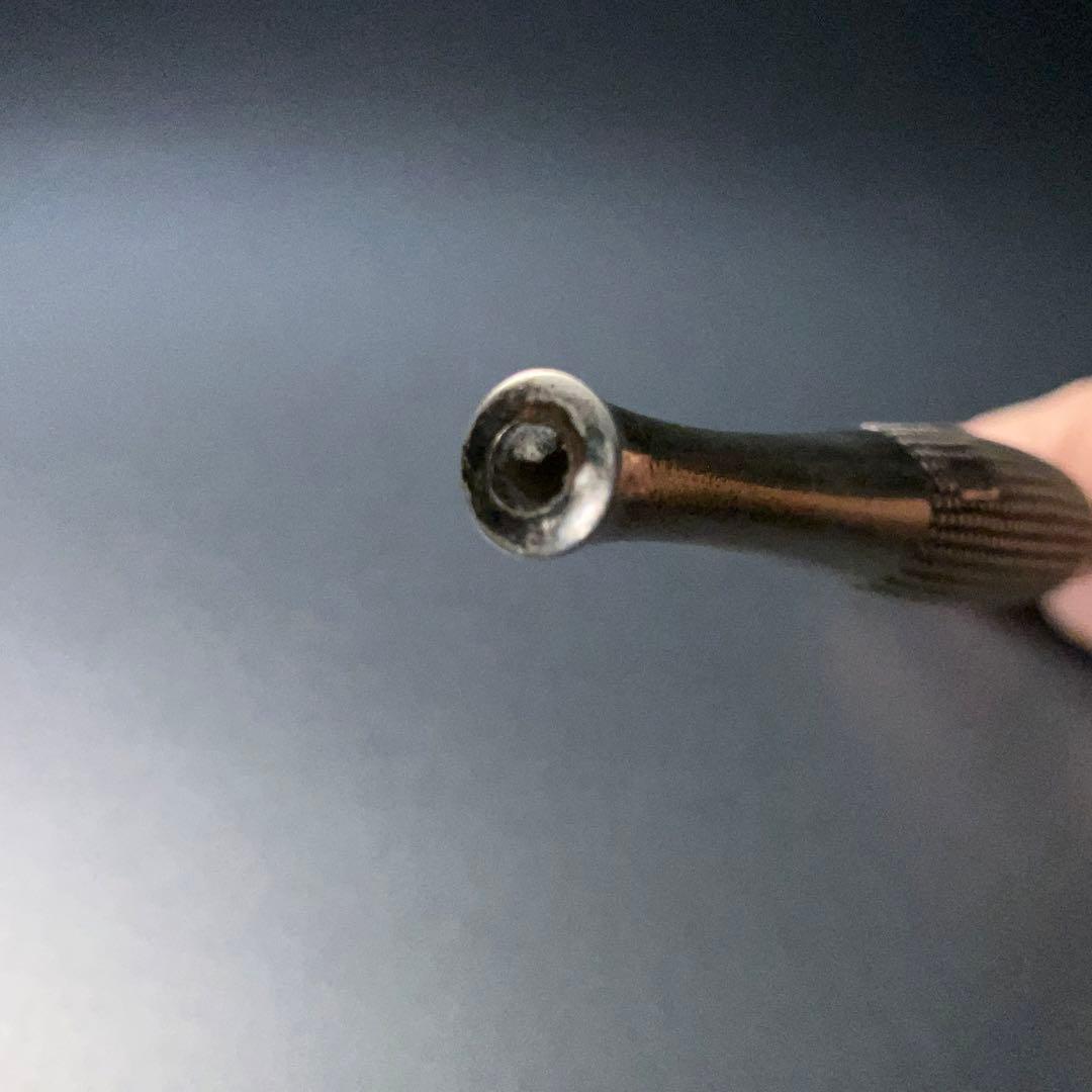 銀製煙管　霰文　キセル　アンティーク　骨董　6R1256お2