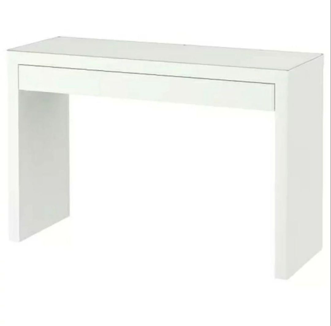 IKEA イケア 机 デスク ドレッサー ホワイト 引き出し マルム　MALM