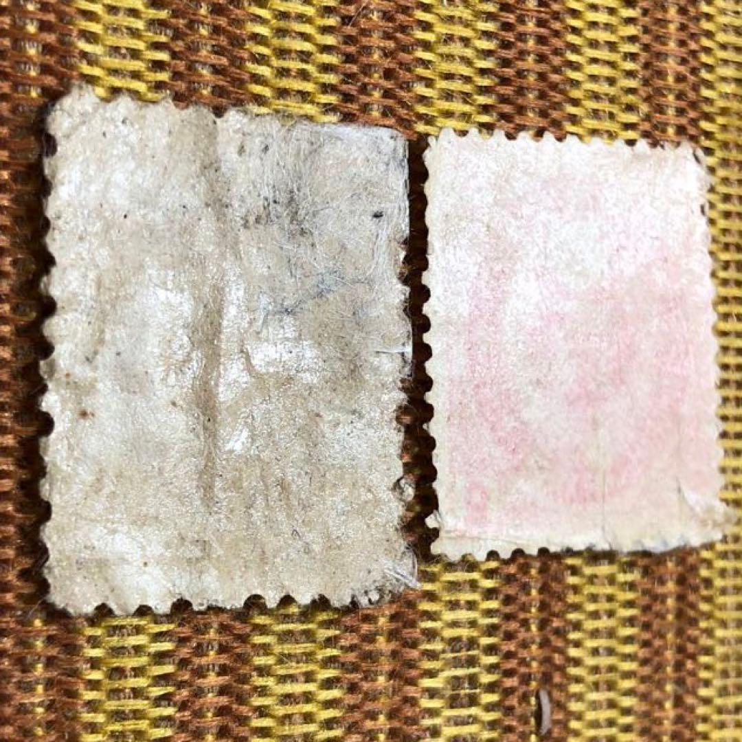 カタログ価24,500円！明治12年 旧小判切手2銭！明治16年新小判切手２銭！