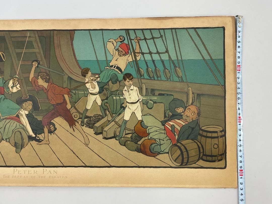 リトグラフ ピーターパン THE DEFEAT OF THE PIRATES