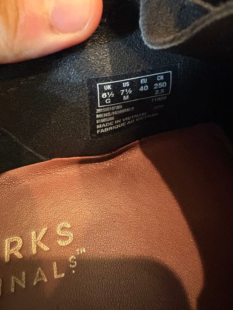 【即日配送】CLARKS wallabees ブラック　25cm