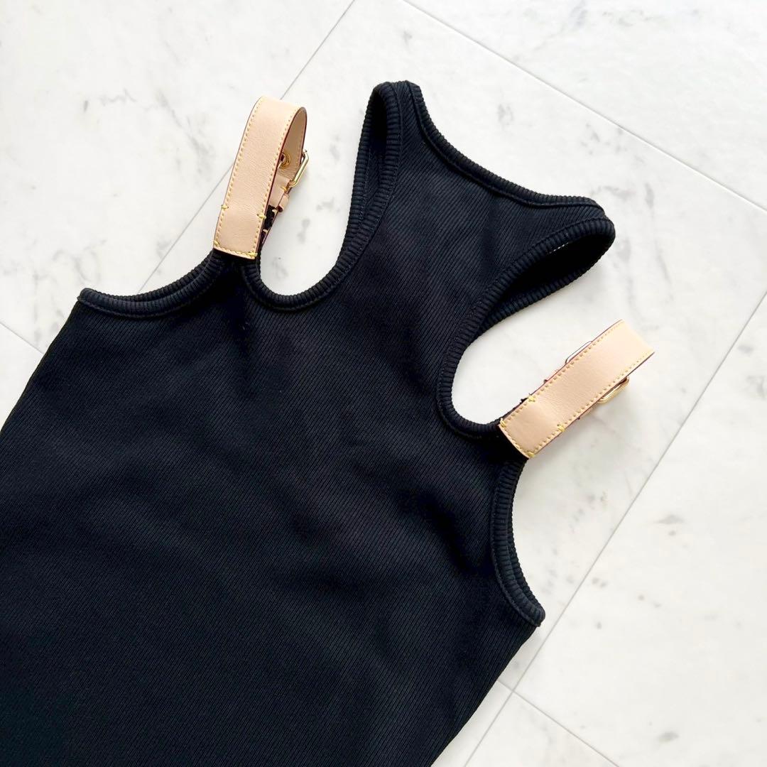 LOUIS VUITTON アイレットタブタンクトップ LVサークルチェーン