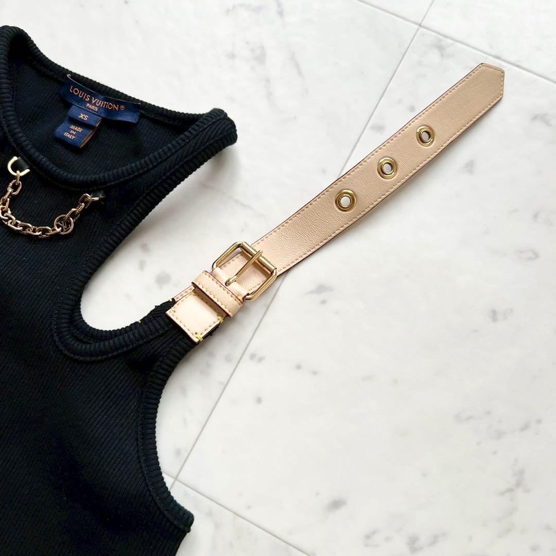LOUIS VUITTON アイレットタブタンクトップ LVサークルチェーン