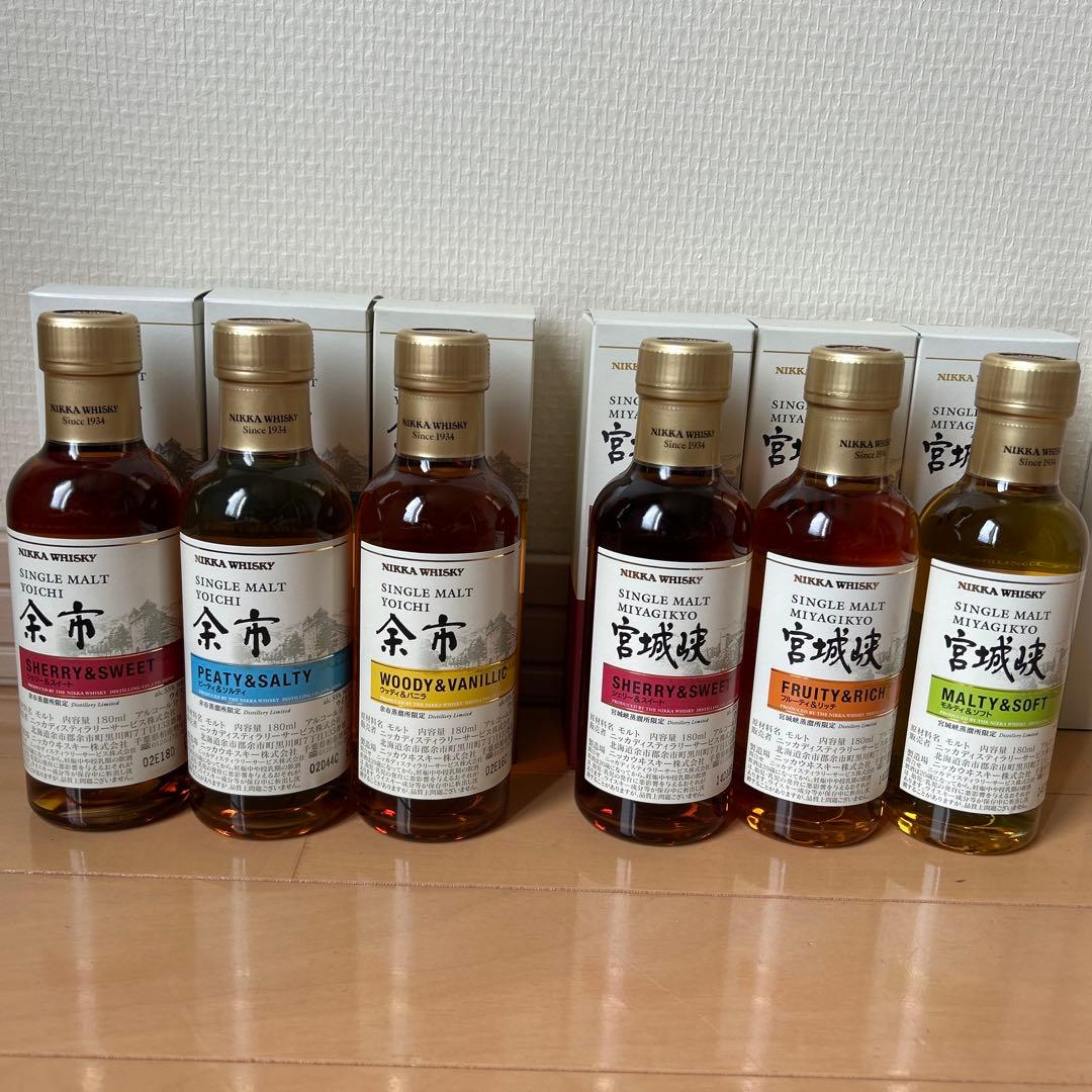 ニッカウイスキー 余市・宮城峡 限定6本セット
