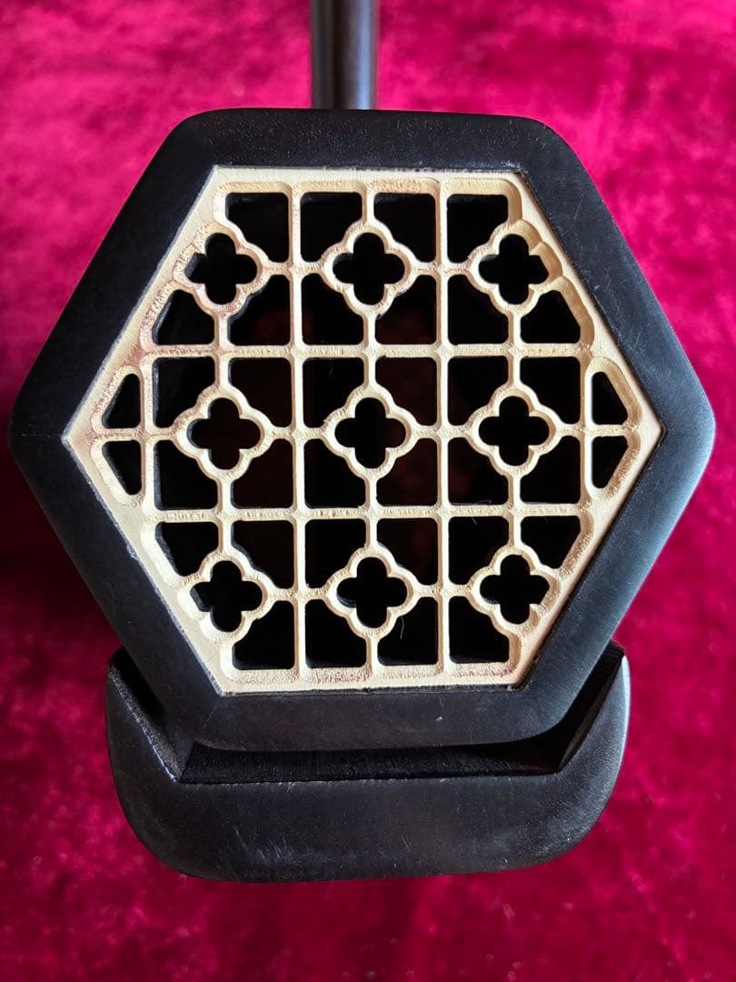 格安二胡★上級黒檀★古月琴坊・黄建洪製作★十年保証★二胡必需品セット