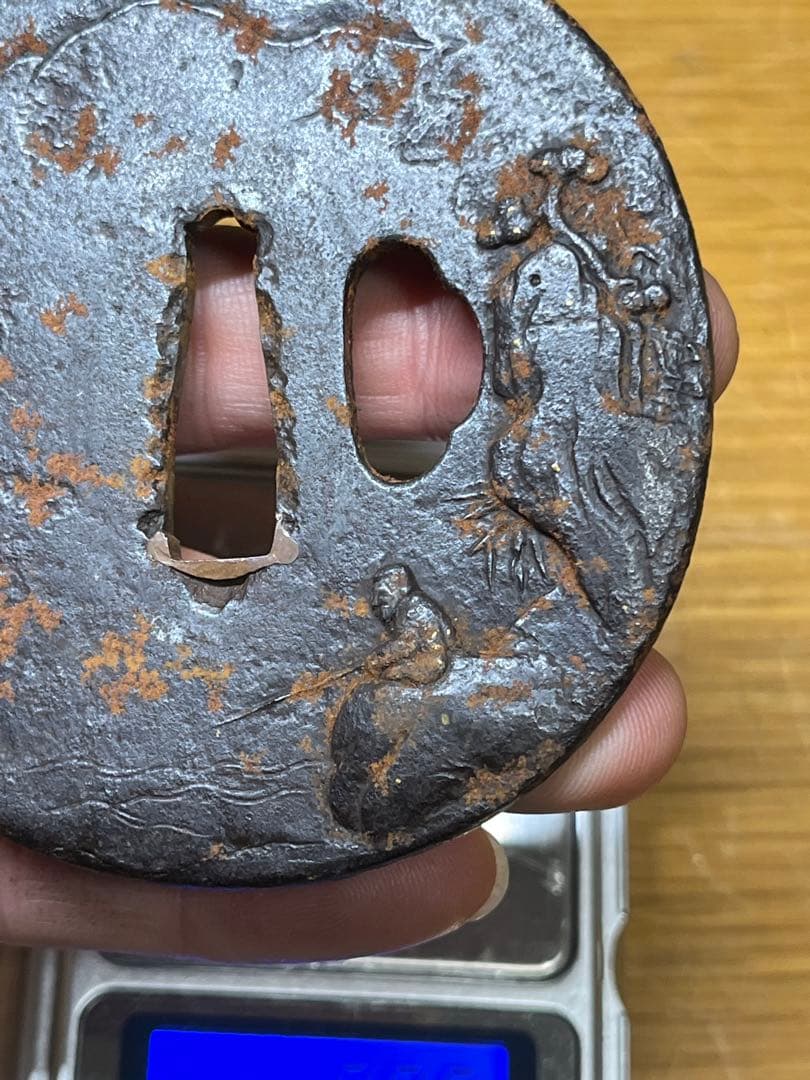 山城国伏見住　金家銘　鍔