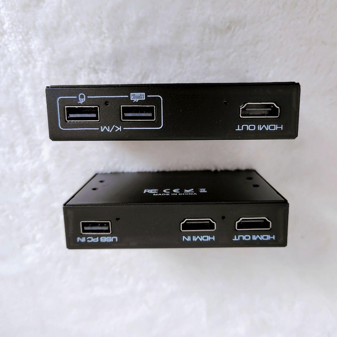 ⭐✪ USB エクステンダー HDMI USB KVM-Extender